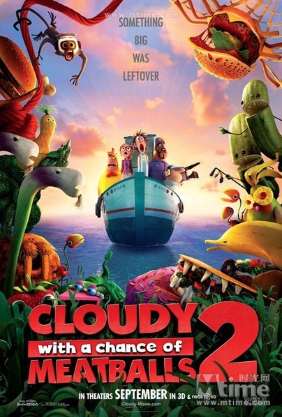天降美食2:剩饭的复仇Cloudy with a Chance of Meatballs 2:Revenge of the Leftovers(2013)预告海报 #01