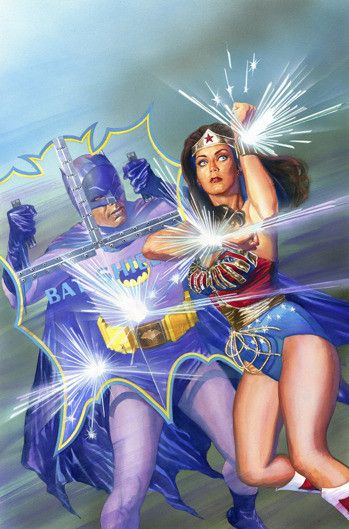 蝙蝠侠与神力女超人。（图片来源：台湾《联合报》）
