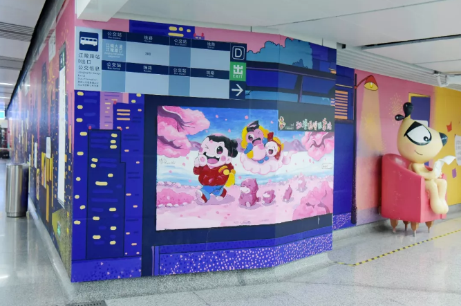 杭州动漫地铁涂鸦墙第二期版主上线 